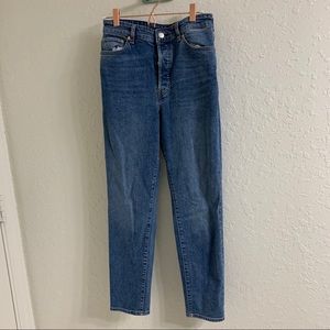 H&M high waisted mom jeans